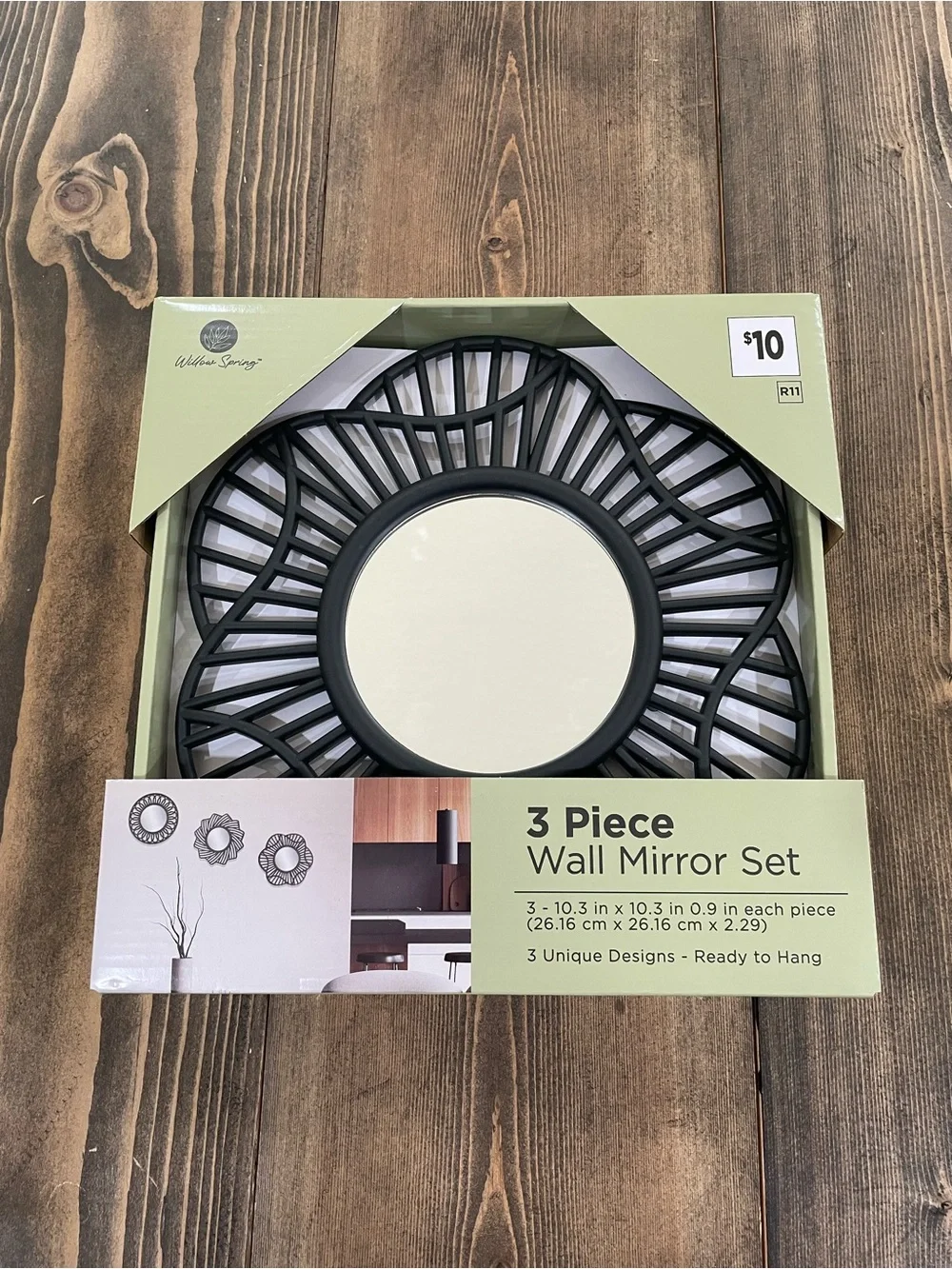 3 Piece Wall Mirror Set